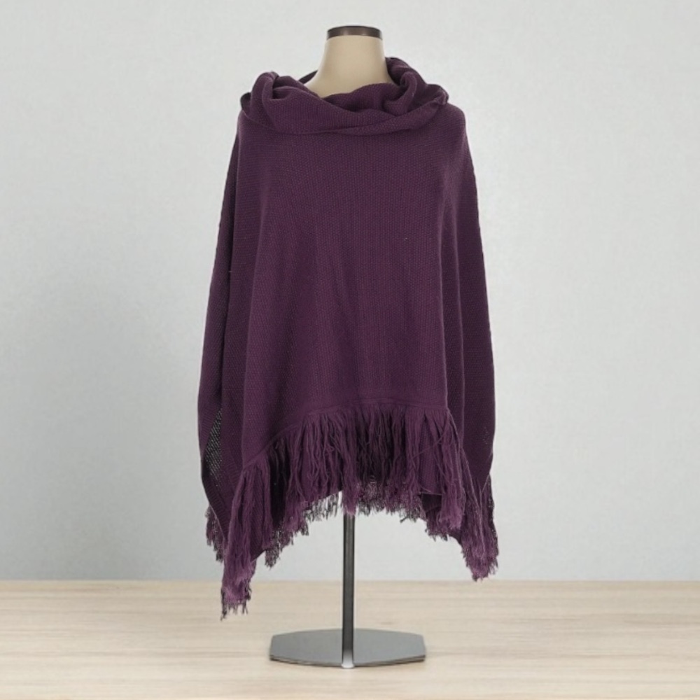 Women's Within Burgundy Poncho l SIZE 14